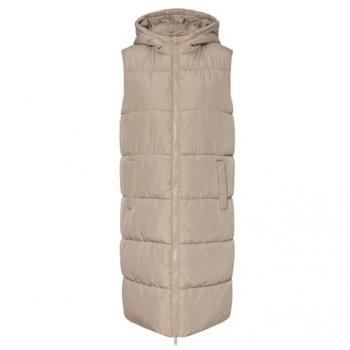 Gilet Beige Bee in Tessuto