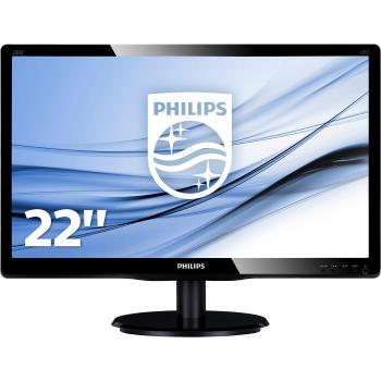 Philips Monitor 21,5 Full HD 1920×1080, Tempo di Risposta 5 ms, LED TFT S-PVA