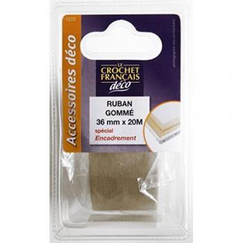 Ruban Gommé Cadre Crocheterie Française 36 mm × 20 m