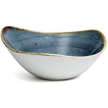 Churchill Stonecast Blueberry Triangular Bowl