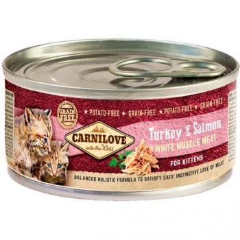 Katzenküche: Truthahn & Lachs Premium Nassfutter – 12×100 g