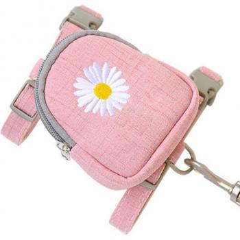 Mochila para mascotas con correa y arnés