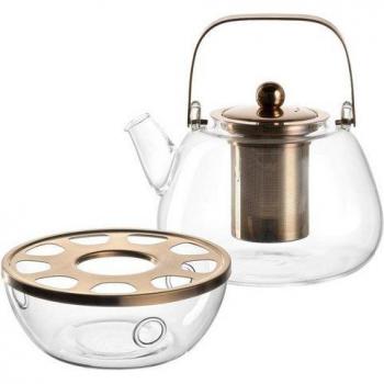 Leonardo Tè Per Te Teekanne mit Metallhenkel & Wärmeelement (1,20 l)
