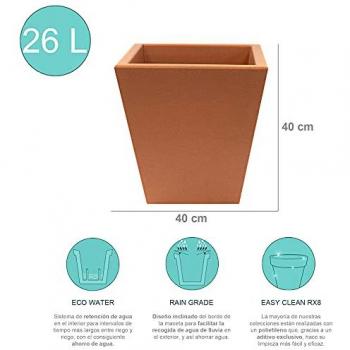 Macetero de jardín Wellhome 40 de polietileno