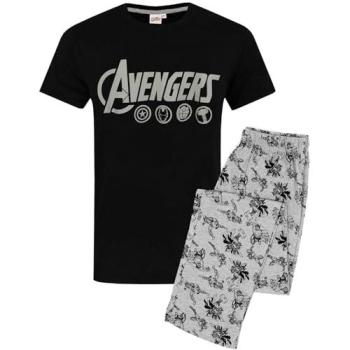 Long Leg Herrenpyjama – Vanilla Underground, Schwarz