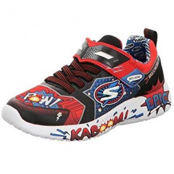 Skechers Cuboforce Stivali Mega Craft Nero/Rosso/Grigio EU 30