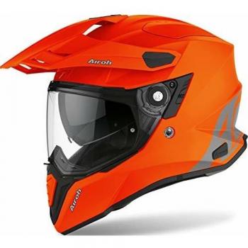 Casco Touring Arancio Airoh Commander Opaco Fluorescente