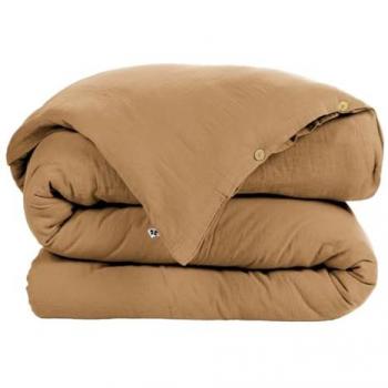Housse de Couette Gaze de Coton Camel 140x200cm