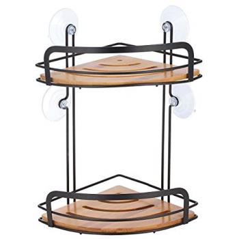 Étagère d'angle de douche 2 niveaux ventouses MSV