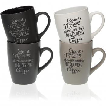 Taza Versa con asa, modelo Good Morning (Gres)