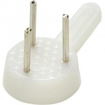 Crochets Muraux Rigides, 20 pièces, Blanc