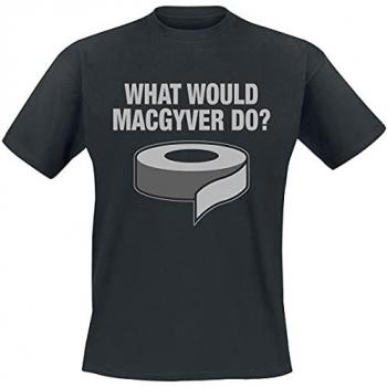 MacGyver in Black T‑Shirt