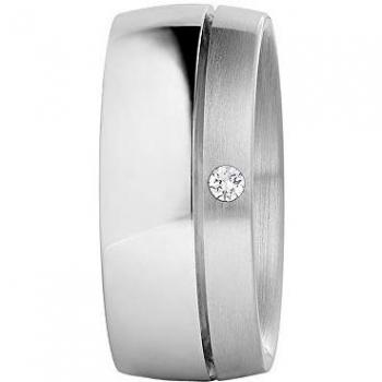 Xen, Eleganter Ring mit 0,03 ct. Brillant