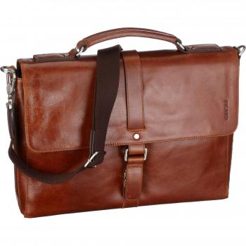 Picard Buddy Leather Briefcase, 38x29x8 cm, Brown