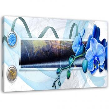 Art mural Orchidée bleue 60x40