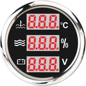 Medidor Digital de Nivel de Agua con Alarma y Voltímetro 9-32V