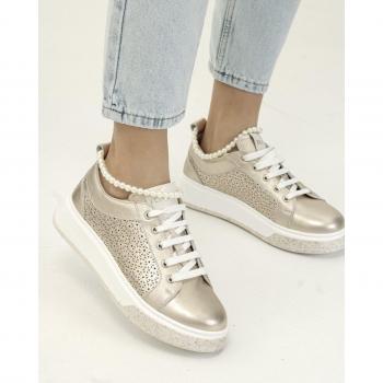 Elegante Perlen-Sneakers Tucino 371270 36 Roségold