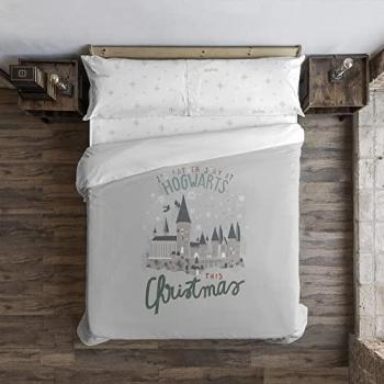 Funda Nórdica Con Botones Hogwarts In Christmas 140X200 Cm