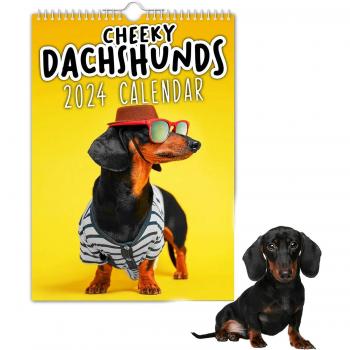 Calendrier de couverture de chien drôle