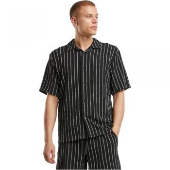 URBAN CLASSICS Langarmhemd gestreift für Herren