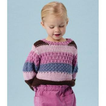 Name It Strickpullover für Mädchen, Farbe Mauve, Größe 122
