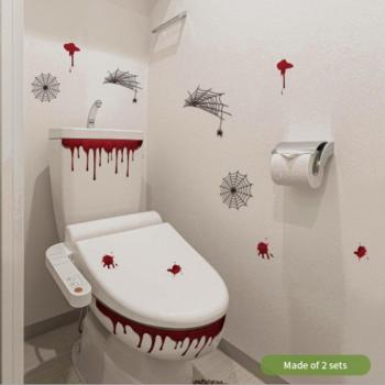 Décalcomanie 3D Halloween – Affiche Murale Étanche Salon