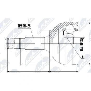 Kit de Articulación y Árbol NTY NPZ-CT-021
