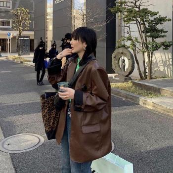 Women’s Autumn Casual Faux Leather Jacket