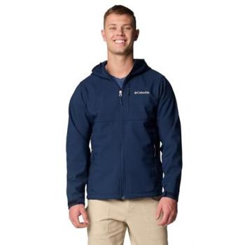 Giacca Softshell Columbia Ascender II con Cappuccio Blu Navy