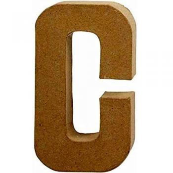Lettre C en papier mâché