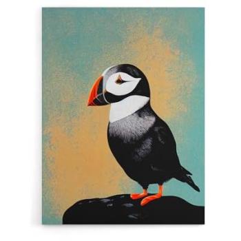 Artery8 Puffy Bird Landscape – 12” x 16”