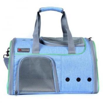 Transportín de Tela Freedog Aspen Azul Cielo