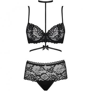 Obsessive Set: Bügel-BH Raquelia 2 tlg. Dessous-Set: BH und Slip aus Spitze