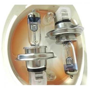 Lampade H4 12V 60/55W P43t X-Power +50% Luminosità con T10 W5W Luci di Posizione In Regalo