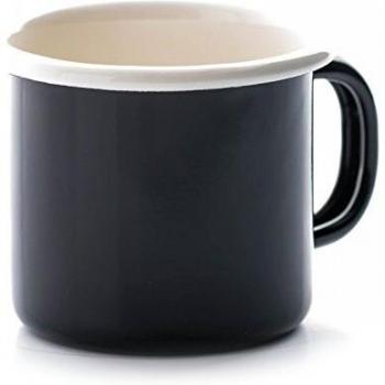 Dexam Heritage Black Enamel Mug – 13×10.5×8 cm