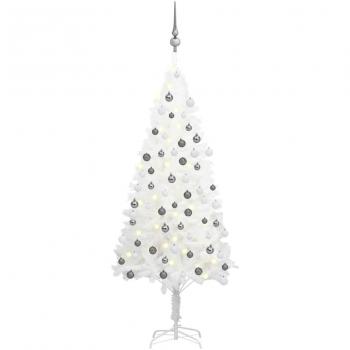 VidaXL Pre-lit White Christmas Tree with Ball Set 47.2