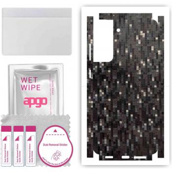 Apgo Carbon Black Pixel Protective Skin for Samsung Galaxy S21 FE 5G