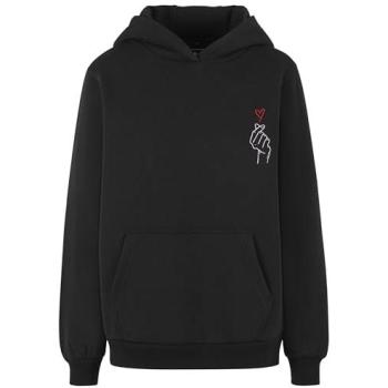 Miss Tee K Women’s Soft Hoodie, Heart Design
