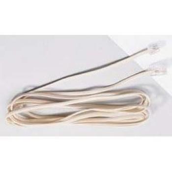 Câble téléphonique 5m RJ11/RJ45 couleur ivoire