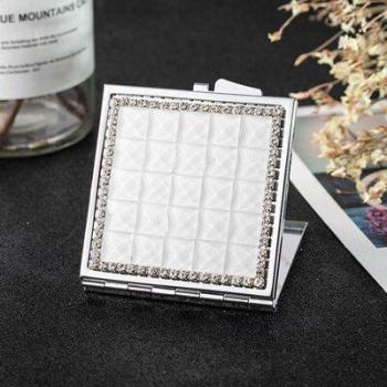 8 Color Crystal Compact Mirror