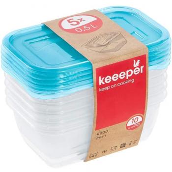 Fiambrera Fresca Azul FredoFresh sin BPA ni Plásticos