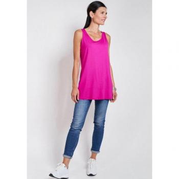 SEIDEL MODEN Shirttop – Sommer‑Top in Viskose/Stretch, unifarben, regular fit
