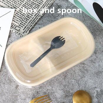 10pcs Double Grid Paper Dessert and Salad Containers