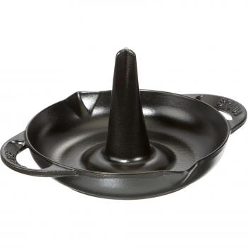 STAUB 24 cm Enamel Cast Iron Roaster – Black