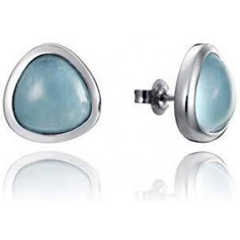 Pendientes Viceroy Elegant de aguamarina y plata rodiada