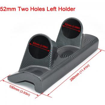 Soporte de Montaje para Medidor de Coche 52mm, Plástico Negro, Individual/Doble/Triple