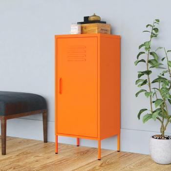 VidaXL Orange Steel Cabinet 42.5x35x101.5 cm