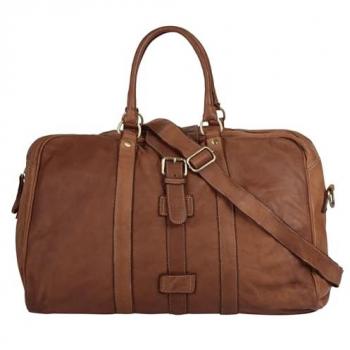 Forty° Handgepäck Reisetasche, Leder, Made in Italy
