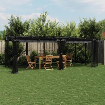 Tonnelle de Terrasse Anthracite 6x3 m en Acier
