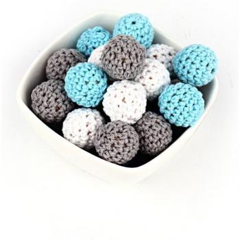 16MM Natural Wooden Chewable Beads for Baby Teething and Nursing